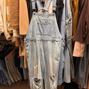 Denim overalls